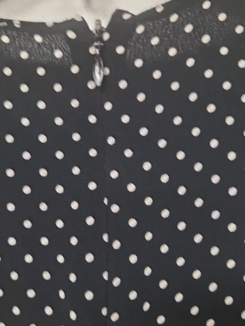 Theory Black and White Polka Dot Long-Sleeve Dress - Picture 5 of 6